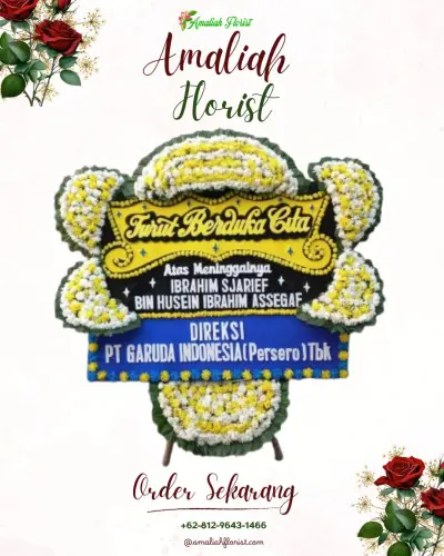 Papan Bunga Duka di Ciburial
